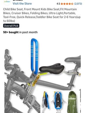 Front-Mount Kids Bike Seat